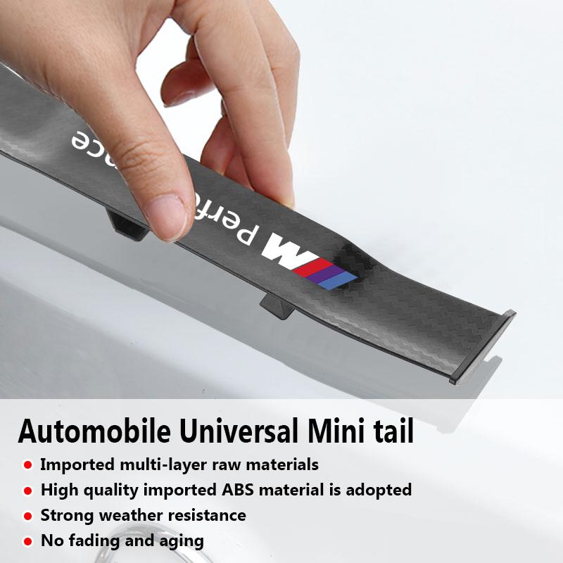 Car Rear Spoiler Mini Spoiler Wing Small Tail Emblem Sticker Decoration For BMW M E34 E36 E60 E90 E46 E70 F10 F20 F30 X5 X6 X1 M3 M5 M6 E71 F01 F02