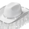 Shinning Dangle Rhinestone Cowgirls Hat Wedding Cowboy Hat Seaside Hat Cowgirl Hat Western Elegant Dress Accessory