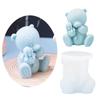 3D Bear Silicone Mould Animal Candle Molds Soap Casting Molds Handmade Resin Molds DIY Baking Molds Home Decorations