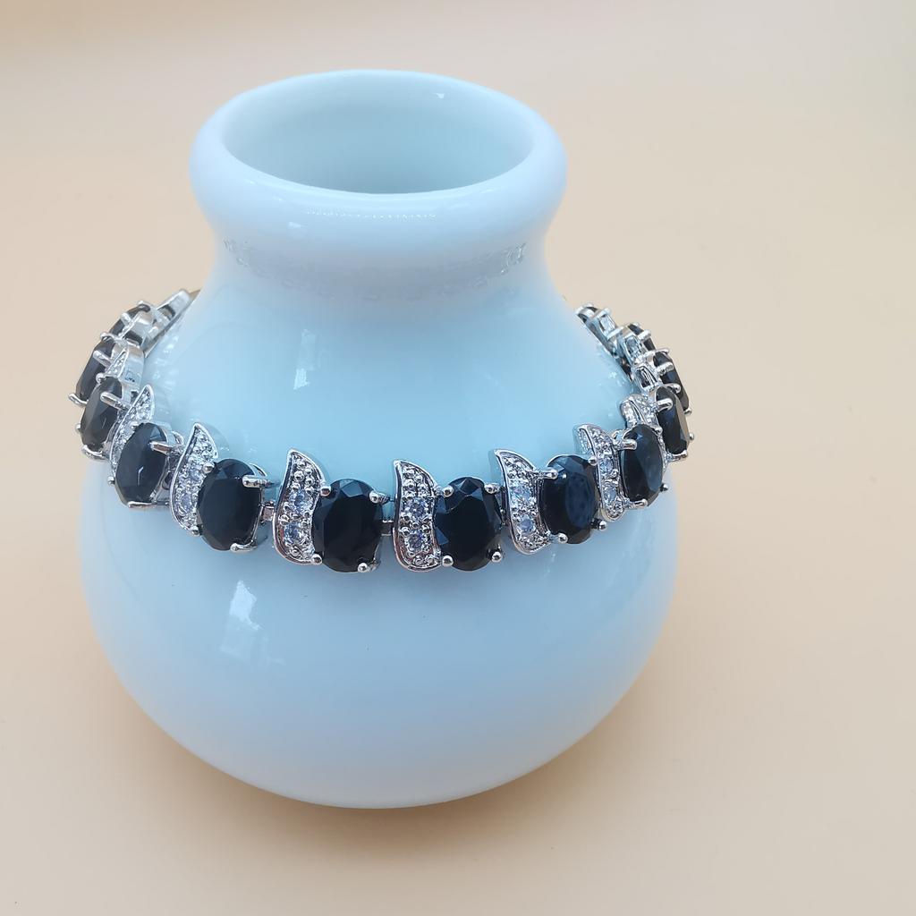 Браслет «Куриная ножка» имитация Танзании Европейский и Американский браслет с покрытием из платинового кристалла для женщин Роскошный многоцветный