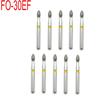 10pcs/Set Dental Diamond Burs Dia-burs for High Speed Handpiece Dentist Teeth Polishing Tool FO-30EF