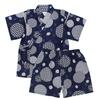 Happy Jinbei 2025 Made In Top and Japanese Polka Blue Size 110cm Boys' (Japanese Kimono), Model, 100% Cotton, Japan, Festival-themed Bottoms, JB100B,