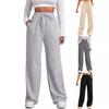 Women's Elastic Drawstring Wide-Leg Casual Sweatpants - Loose Fit, In Stock