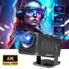 HD True 1080P 4K WIFI Portable Projector 390ANSI Dual Wifi6 BT5.0 TV Home Theater Cinema HY320 HY300 Upgrated for Mobile Phone Android