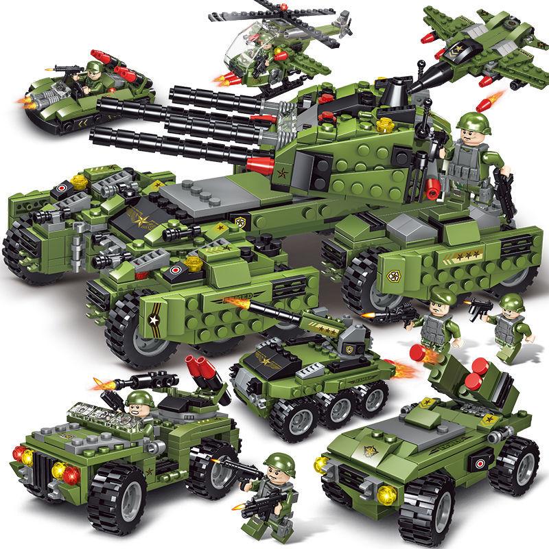 Domibro Military Building Blocks WW2 Tank Army Bricks Toys for Boys Birthday Gift