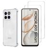 Shockproof Case - PHONILLICO - Honor 400 SMART - Flexible - Transparent - 2 Tempered Glass