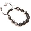 [J3720] - Black 'Shambhala' Ethnic Bracelet