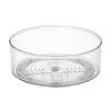 Lazy Susan Organizer Storage Holder Large Capacity Transparent Design 360-Degree Rotatable Countertop Makeup Storage Tray