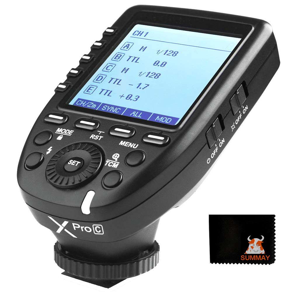 Authorized Agent Japanese Instruction GODOX Canon Transmitter Flash Trigger Commander High Speed Sync Compatible with Canon EOS SLR Camera Godox