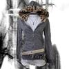 Y2K Women's Cross-border Embroidery Plush Hooded Zip-up Cardigan Jacket
