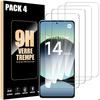 Screen Protector - E.F.Connection - Redmi Note 14 - Pack of 4 - Tempered Glass - 9H Shockproof Protection