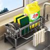 Multifunctional Sponge Rack Drainer Kitchen Shelf Sink Rag Dishwashing Detergent Dishcloth Organiser Kitchen Storage Racks