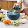 12In1 Multi-Functional Vegetable Chopper Carrots Potatoes Manually Cut Shred Slicer Radish Grater Kitchen Tools Vegetable Cutter
