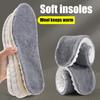 Warm Wool Insoles Winter Fluffy Shoe Inserts Soft Breathable Replacement Inner Soles for Women Men Shoes Boots Slippers