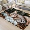 1Pcs Anti Fatigue Kitchen Rug  Cute Cat Waterproof Non-Slip Thick Cushioned Kitchen Mat Heavy Duty Comfort Standing Mat for Kitchen