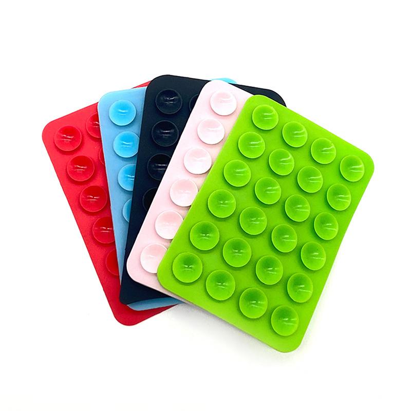 Silicone Suction Pad For Mobile Phone Fixture Suction Cup Backed Adhesive