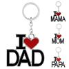 Letter Pattern Multi-Function Metal Mothers Day Keychain Purse