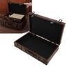 Vintage Suitcase 34x20.5x8cm Wooden Leather Decorative Luggage Trunk for Decoration Storage Photogra