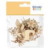 Formes en bois - Artemio - Woodsy Christmas - 35 pcs - Animaux et plantes hivernales - Bois naturel