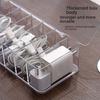 Dustproof Data Cable Storage Box with Transparent Cover & Mobile Charging Cable Organizer