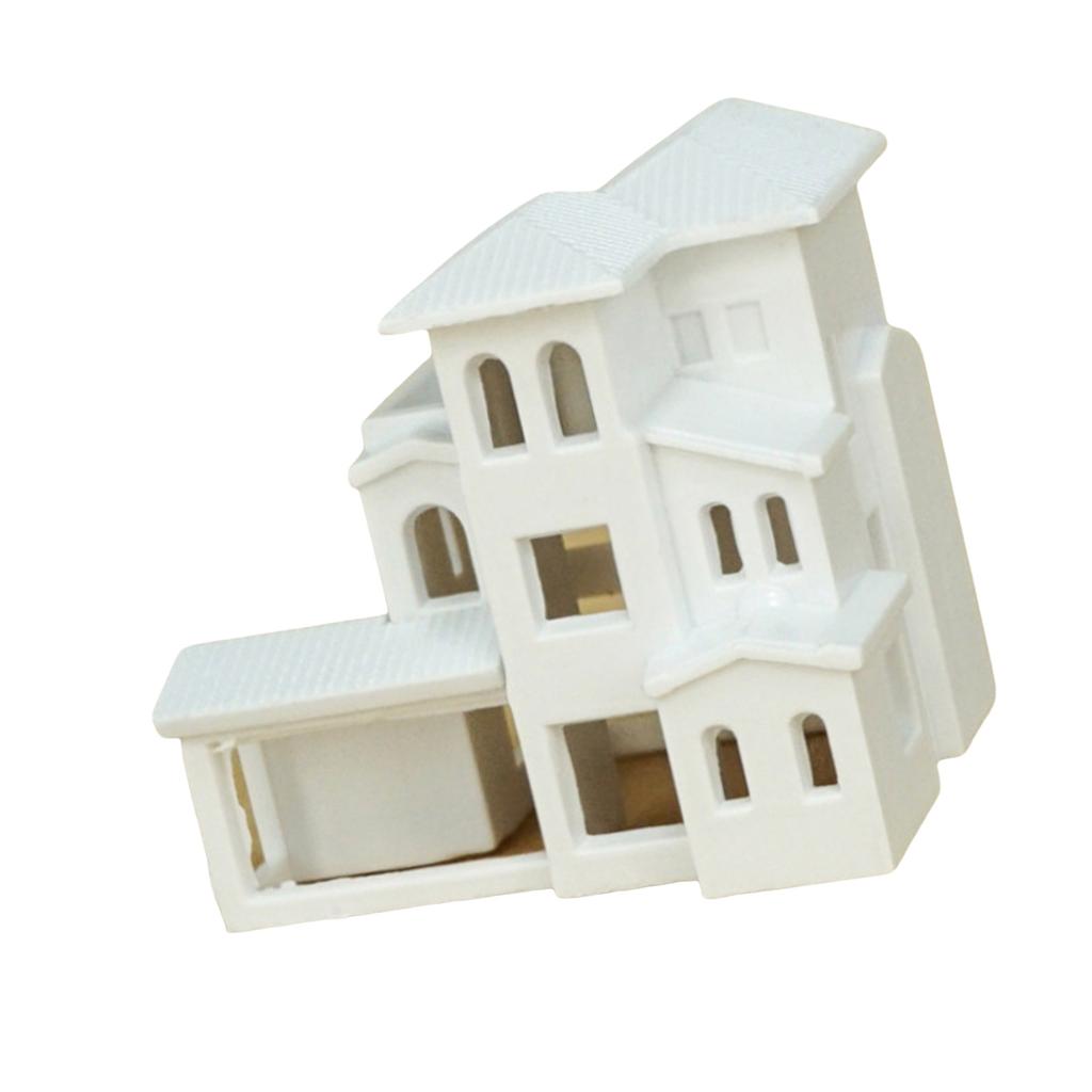 N Scale 1:500 Villa Building Assembling Model Outland Realism Scene Sand Table Buildings Model Dollhouse Building Model