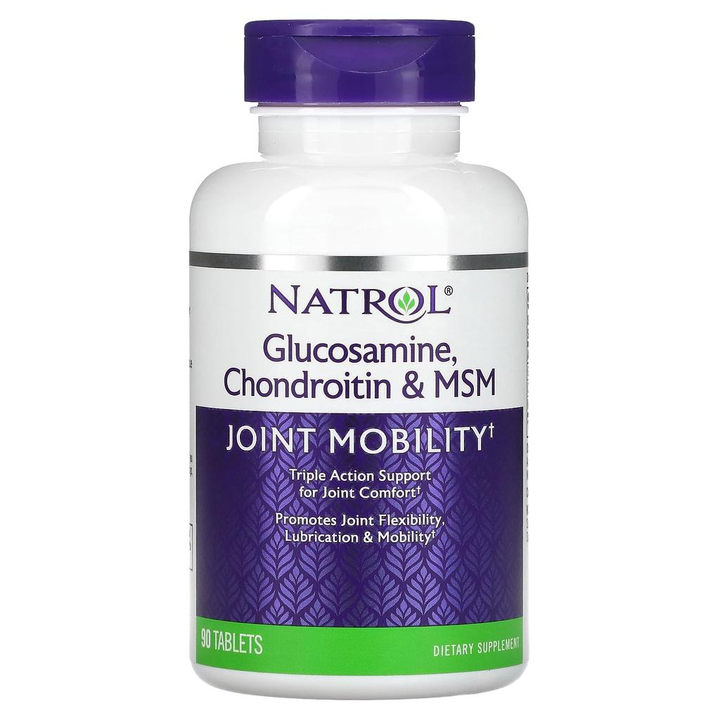 Natrol Glucosamine, Chondroitin & MSM, 90 Tablets