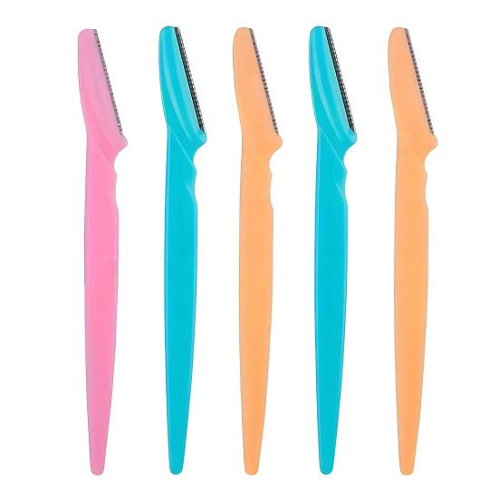 5/10Pcs Eyebrow Razor with Protective Cover Multipurpose Face Exfoliating Dermaplaning Tool Women Men Facial Eyebrow Trimmer