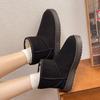 Fashion Women's Flat Snow Boots Winter New Suede Sleeve Non-slip Wear-resistant Comfortable Short Cotton Boots