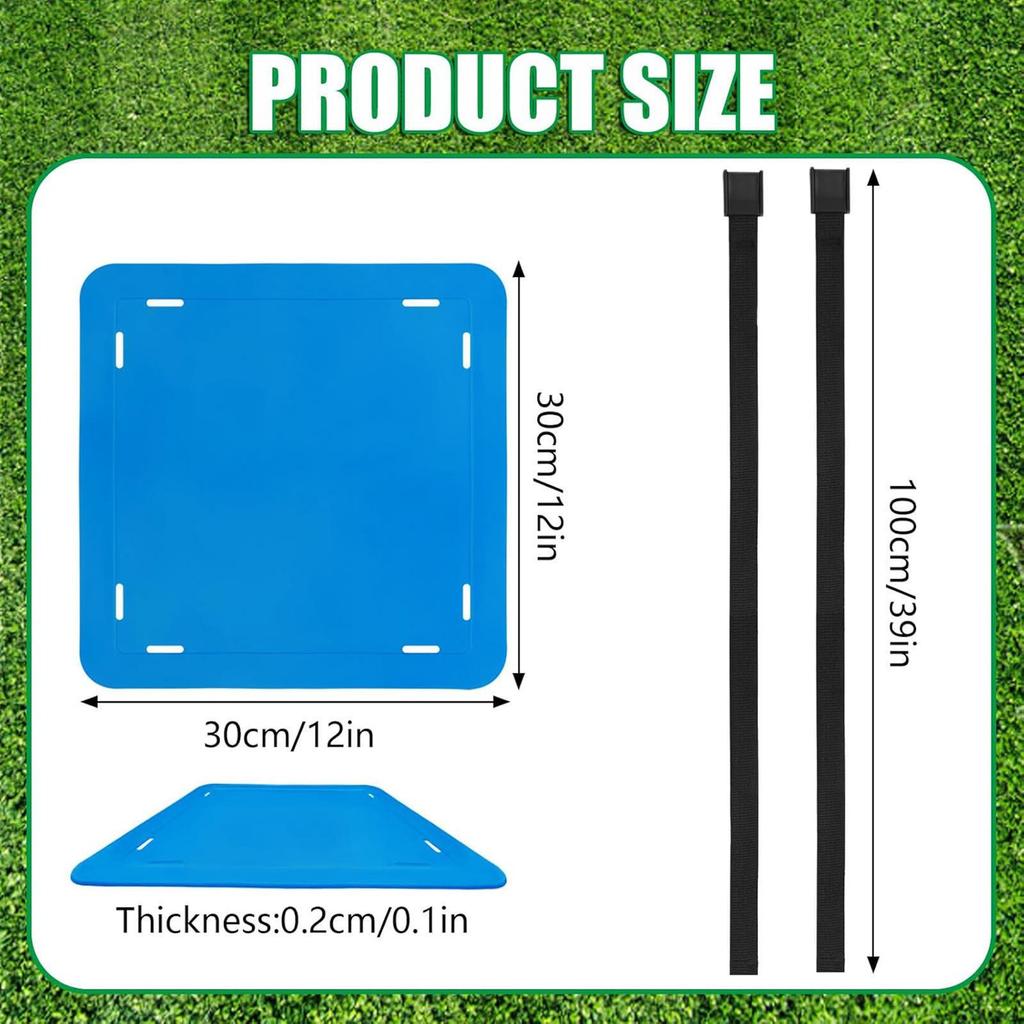 4x Soccer Targets for Goals Training with Adjustable Long Straps Improving Accuracy Target