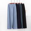 Men's Plus Size Cotton-Silk Summer Pants: Loose, Breathable, Pocketed Home & Sports Wear