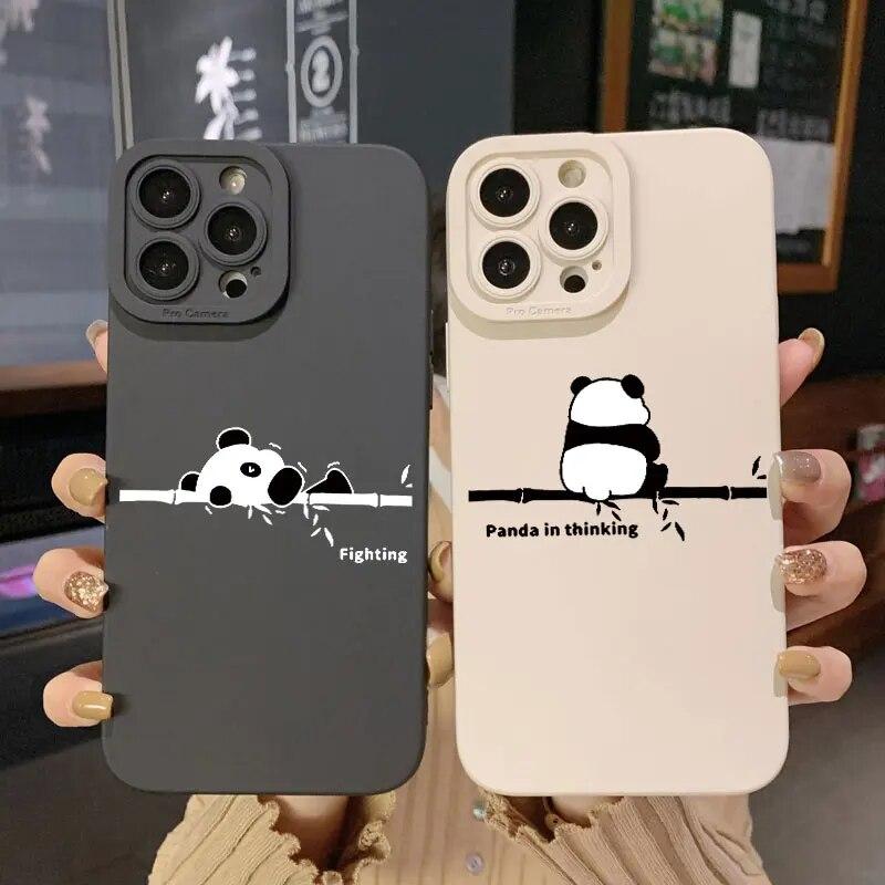 Animation Lovely Phone For Iphone XR Max 11 Plus 6 13 Mini 7 14 X 8 12 XS Pro 6s Straight Silicon Soft TPU Silicone Case Cover