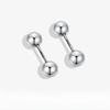Серьги с круглыми бусинами с двумя головками Серьги-шурупы Ушные косточки Ногти Год Пирсинг ушей Украшение для ушей