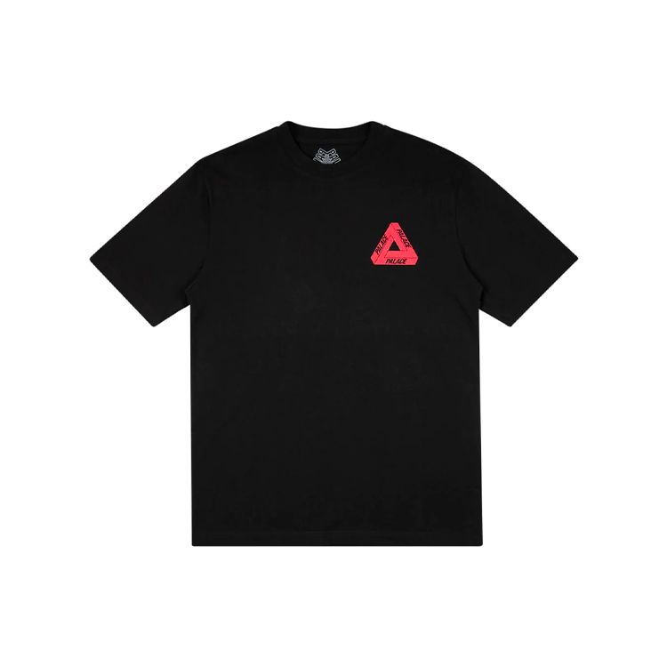 Palace Charity Limited Edition Red Triangle Short Sleeve T-Shirt Unisex Tops Black P18TS237