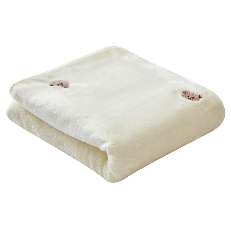 Korean Embroidered Baby Blanket: Cozy Stroller Cover & Nap Blanket for Autumn/Winter