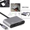 Universal USB 3.1 Type C To VGA HDMI-compatible 4K Converter Cable Adapter Cord Port HUB