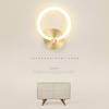 Modern Nordic LED Wall Lamp Bedroom Bedside Wall Sconce Living Room Sofa TV Hotel Bedside Table Home Interior Ring Light Fixture