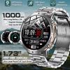 2025 New 1.72" Ultra-large AMOLED Screen Smartwatches Men 1000mAh Battery GPS Track Compass Waterproof Bluetooth Call Bracelets