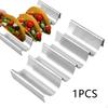 Stainless Steel Taco Holder Stand Burritos and Tortillas Sturdy Holds Up To 4 Tacos Stylish