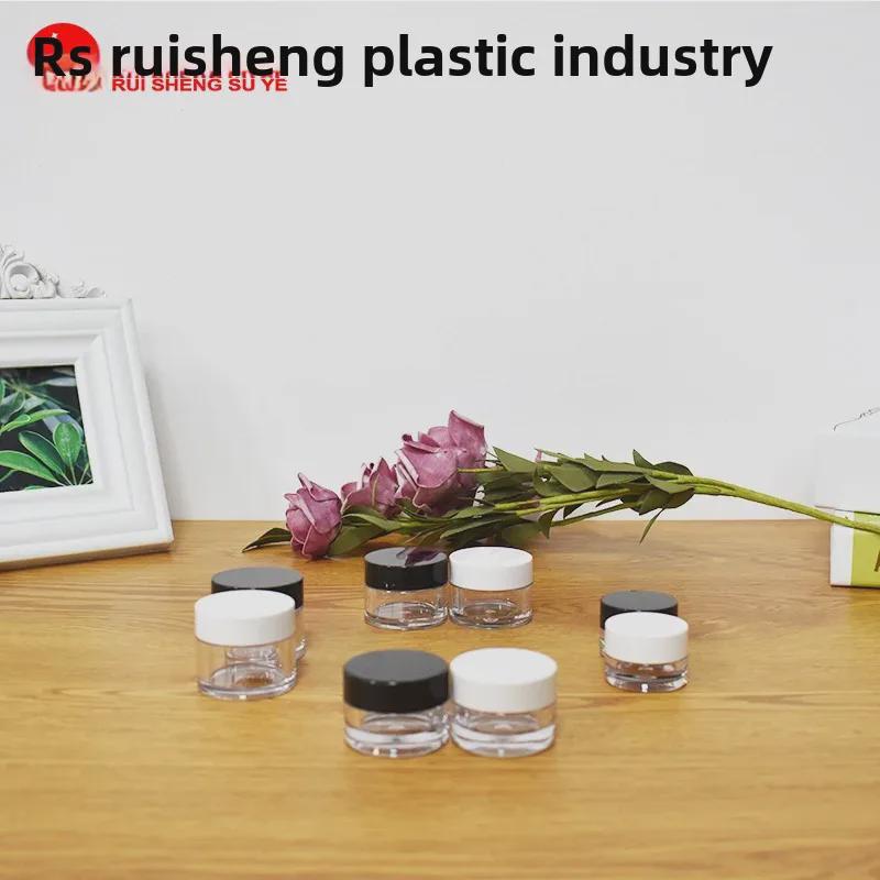 PETG Acrylic Round Cream Bottle - Transparent High-End Cosmetic Packaging
