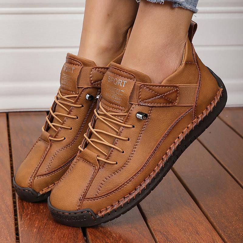 Fashion Women's Boots Mid Top for Summer British Style Retro Anti Slip Workwear Shoes Fashionable Luxurious Design Couple's Loafers