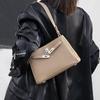Genuine Leather Women's Retro Lock Messenger Bag - 2025 Commuter Shoulder Bag