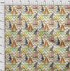oneOone Cotton Flex Beige Fabric Beach Fabric For Sewing Printed Craft Fabric By The Yard 40 Inch