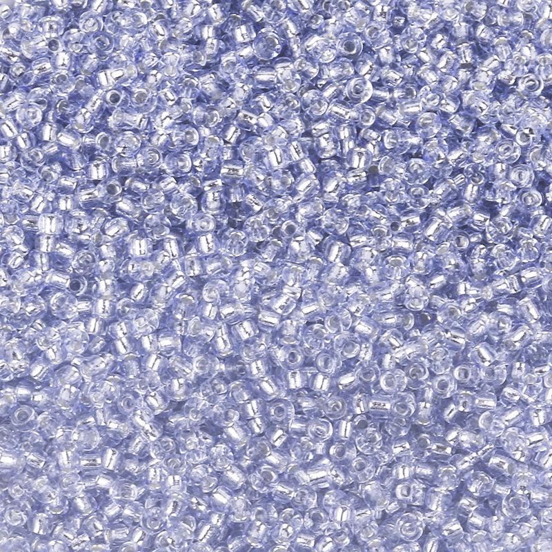 2mm Colored Transparent Silver Core Glass Seed Beads for DIY Jewelry Accessories