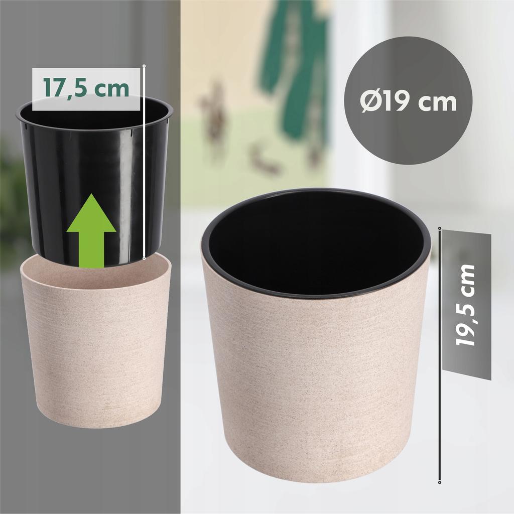 KADAX Doniczka Osłonka Donica misa Na Kwiaty  19cm