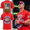 3D John Cena Wrestling Printed Top Fashionable Casual Short Sleeved Men's T-shirts - Soft Medium Stretch Polyester Fabric Summer Relaxed Fit Clothing