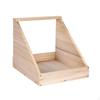Single Compartment Hens Nesting Box Easy Assembly Sturdy for Laying Eggs Versatile Wooden Chicken