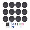 12PCS Laptop Bottom Case Feet Rubber Anti Slip Laptop Feet Replacement Foot Dots with Repair Tools