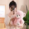 Bow Tie Teddy Bear Plush Toy Doll Sitting Cuddle Bear Doll Cute Bear For Girlfriend Valentine'S Day Gift