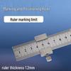 Multi-Functional Stainless Steel Precision Ruler with Positioning Block for Woodworking (Metric/Imperial)