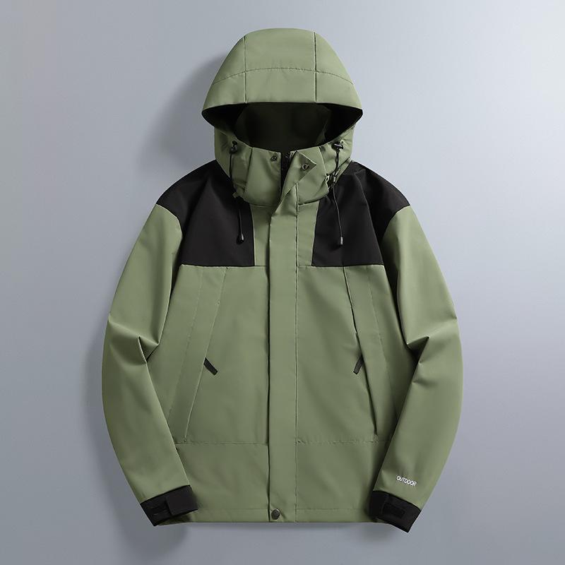 Outdoor Jacket Windproof Waterproof Hooded Outdoor Sports Leisure Mountaineering Suit Spring and Autumn Jacket